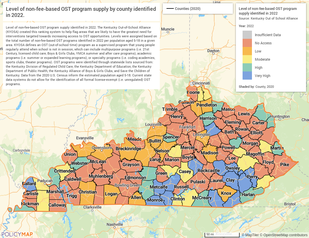 identified non fee based supply rank by county